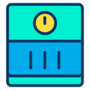Weight Scale Weight Measuring Gym Machine Icon