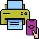 Wireless Printing Printer Office Icon
