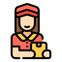 Woman Courier Icon