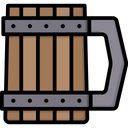 Wooden Mug Mug Viking Icon