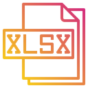 Xlsx File File Type Icon