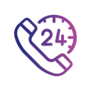 24 Hour Call Service Icon