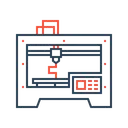 3 D Printer Machine Icon