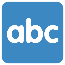 Abc icon download in flat style
