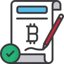 Agreement Bitcoin Currency Cryptocurrency Agreement Icon