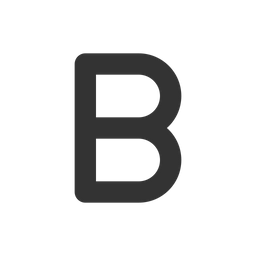 Alphabet B Icon - Download in Glyph Style