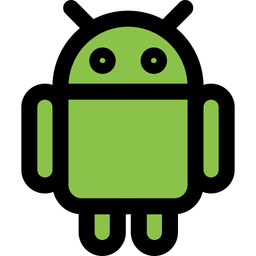 Android Logo Icon Download In Colored Outline Style