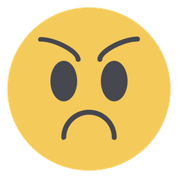 Angry Face Emoji Icon - Download in Flat Style