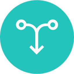 Arrow, Arrows, Connector, Down, Merge Icon png