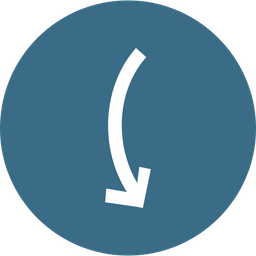 Arrow, Arrows, Curve, Down, Turn, Way, Sign Icon png