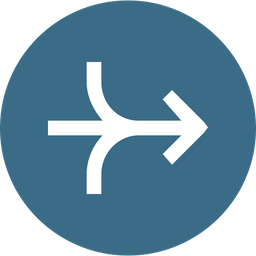 Arrow, Arrows, Right, Connection, Merge, Joint, Way Icon png