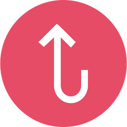 Arrow, Arrows, Up, Turn, Sign, Way Icon png