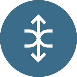 Arrow, Arrows, Updown, Up, Half, Circle, Down Icon png