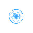Ashoka Chakra Wheel Icon