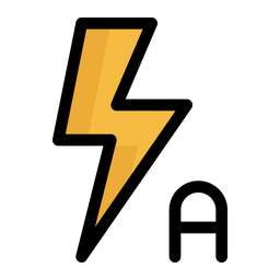 Auto Flash Icon - Download in Colored Outline Style