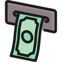 Automatic Withdrawal Machine Cash Money Icon