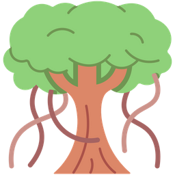 Banyan Tree Icon - Download in Flat Style
