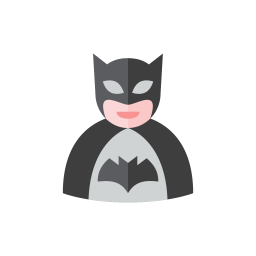 Batman Icon Download In Flat Style