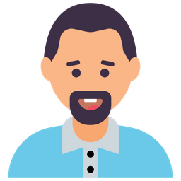 Free Bearded Man Icon of Flat style - Available in SVG, PNG, EPS, AI