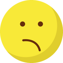 Bemused Face Emoji Icon - Download in Flat Style