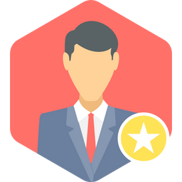 Best Employee Icon of Flat style - Available in SVG, PNG, EPS, AI