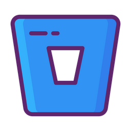 Bitbucket Logo Icon - Download in Colored Outline Style