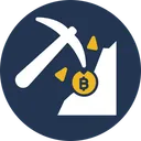 Bitcoin Mining Bitcoin Payments Transaction Process Icon