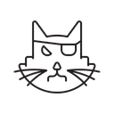Black Cat Evil Icon