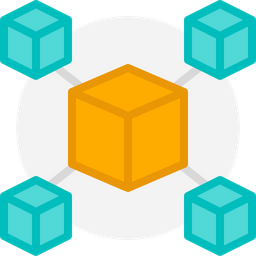 Blockchain Icon - Download in Flat Style