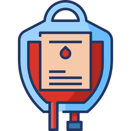 Blood Bag Icon - Download in Colored Outline Style