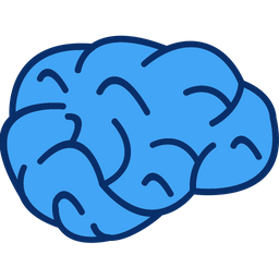 Brain Icon - Download in Colored Outline Style