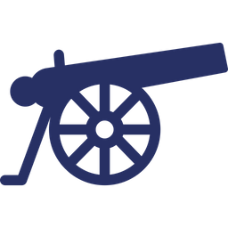 Bronze Cannon Icon - Download in Glyph Style