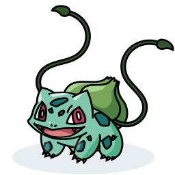 Bulbasaur Icon Of Colored Outline Style Available In Svg Png Eps Ai Icon Fonts
