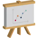 Business Performance Data Visualization Growth Strategy Icon