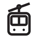 Cable Car Snow Holiday Icon