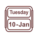 Calendar January Jan Icon