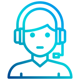 Call Center Icon - Download in Gradient Style