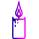 Candle Flame Decoration Icon