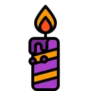Candle Halloween Light Icon