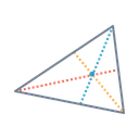 Center Centroid Triangle Icon