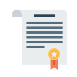 Certificate, Winner, Medal, Appraisal, Warrent, Court, Case Icon