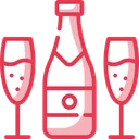 Champagne Alcohol Drink Icon