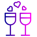 Champagne Drink Dinner Icon