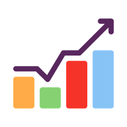 Chart growth Icon - Download in Flat Style