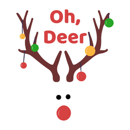 Download Christmas Deer Icon Of Sticker Style Available In Svg Png Eps Ai Icon Fonts PSD Mockup Templates