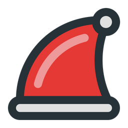 Christmas Hat Icon Of Colored Outline Style Available In Svg Png Eps Ai Icon Fonts