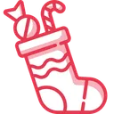 Christmas Socks Candy Toffee Icon