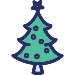 Free Christmas Tree Icon Of Colored Outline Style Available In Svg Png Eps Ai Icon Fonts