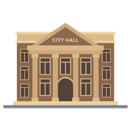 City Hall Icon - Download in Flat Style