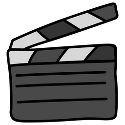 clapperboard icon of doodle style available in svg png eps ai icon fonts available in svg png eps ai icon fonts